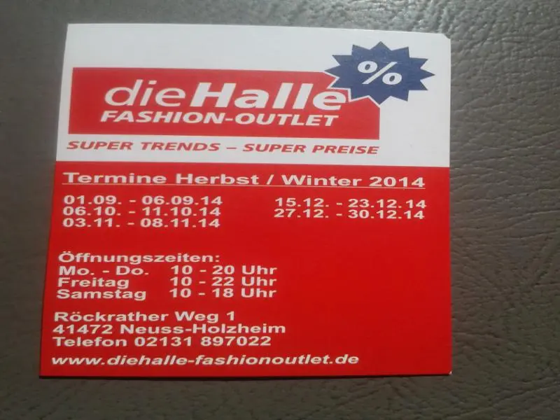 Die Halle Fashion Outlet Neuss