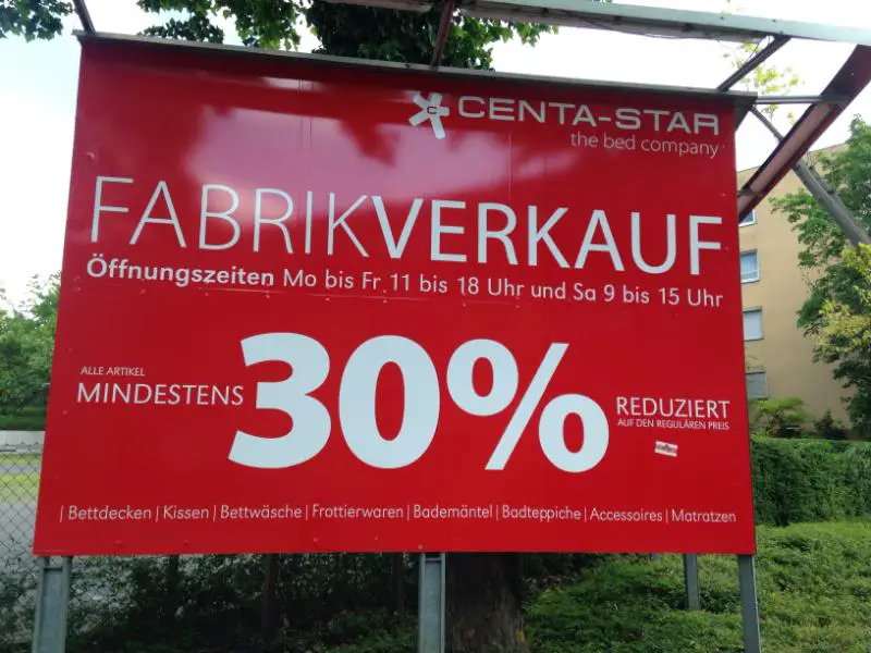 You are currently viewing Centa Star Fabrikverkauf Stuttgart - schwäbisch sparen